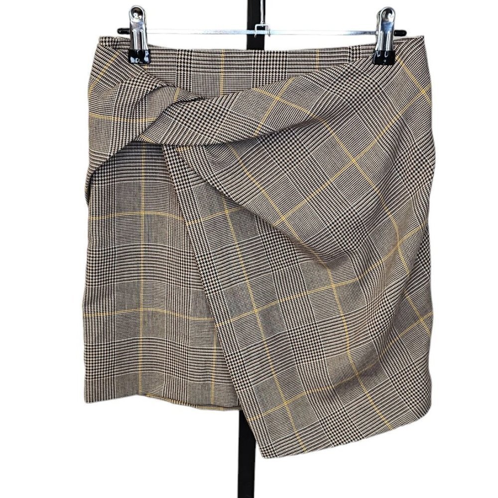 Aritzia Babaton Jethro Skirt Plaid Faux Twist Mini Size 4